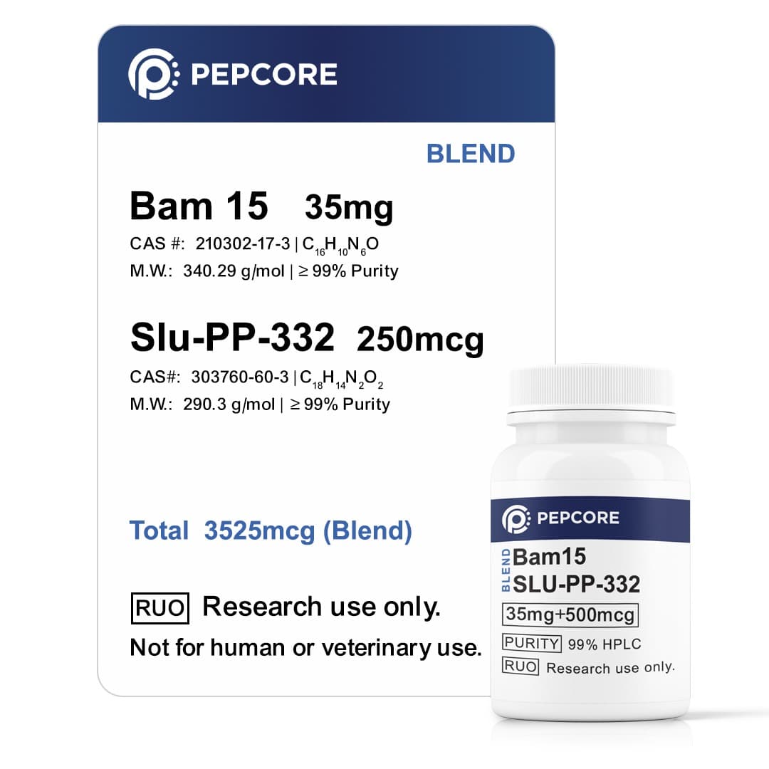 BAM15 + SLU-PP-332 (Blend) 25 mg + 100 mcg - Research Peptide | Pepcore