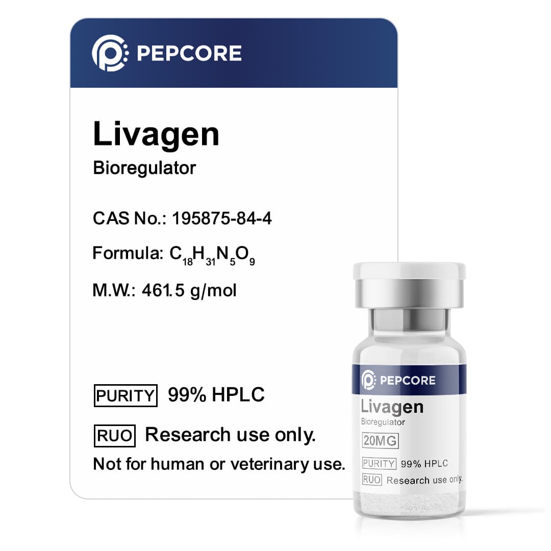 Livagen 20 mg 20 mg - Research Peptide | Pepcore