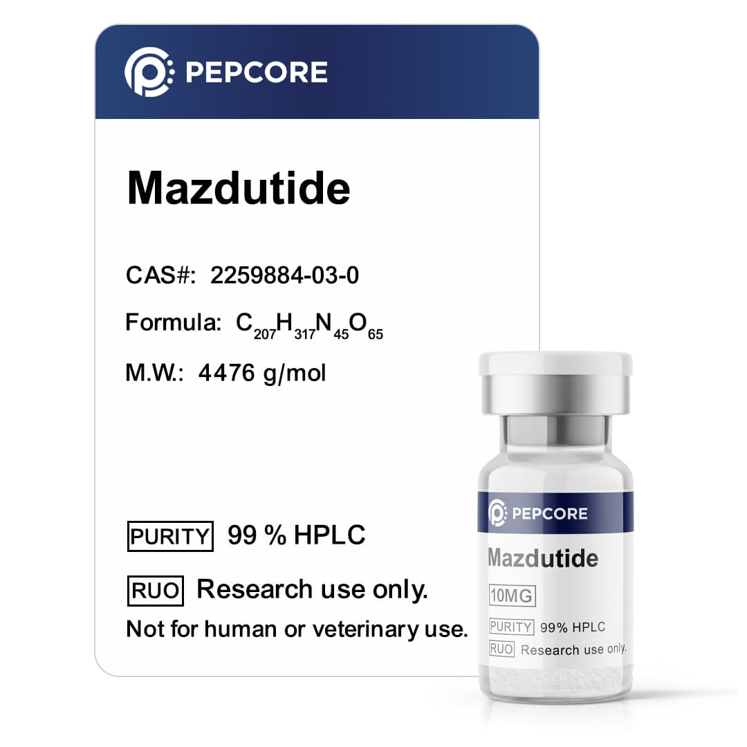 Mazdutide 10 mg 10 mg - Research Peptide | Pepcore