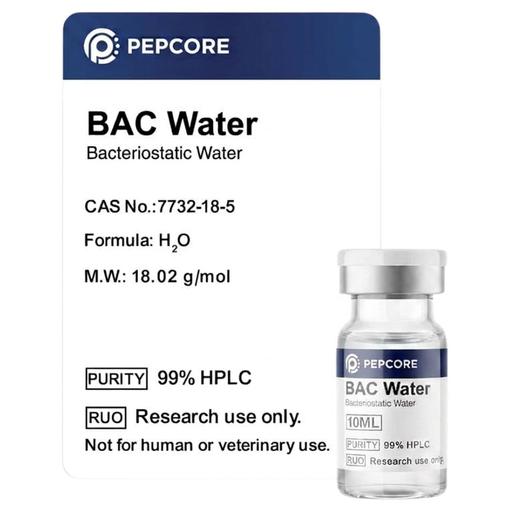 BAC Water 10 ml 10 ml - Research Peptide | Pepcore