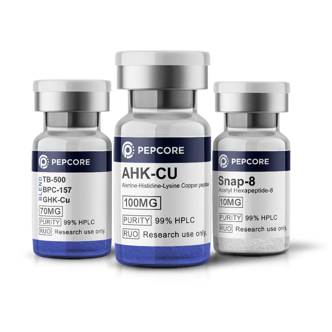 Glow + AHK-Cu + Snap-8 Bundle - Research Peptide | Pepcore