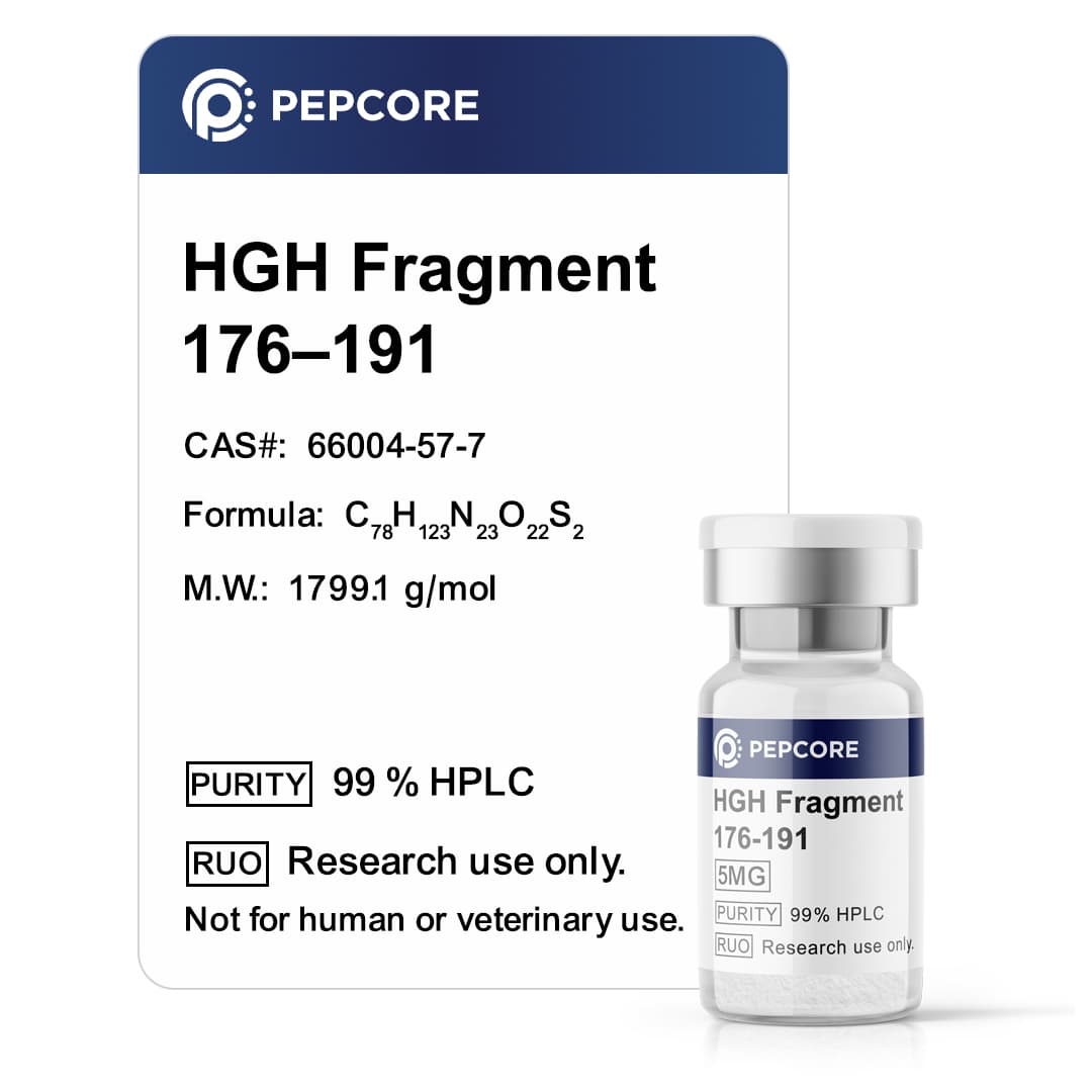 HGH 176-191 5 mg 5 mg - Research Peptide | Pepcore