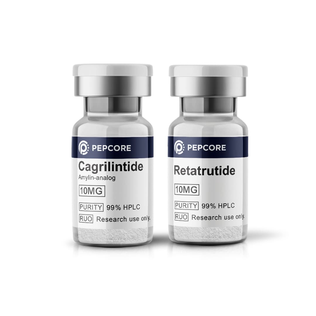 Retatrutide 10 mg + Cagrilintide 10 mg Bundle - Research Peptide | Pepcore