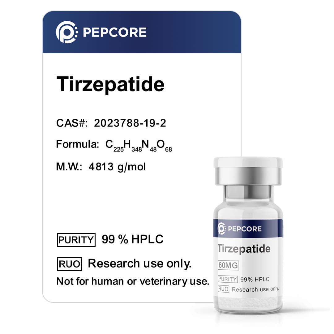 Tirzepatide 60 mg 60 mg - Research Peptide | Pepcore